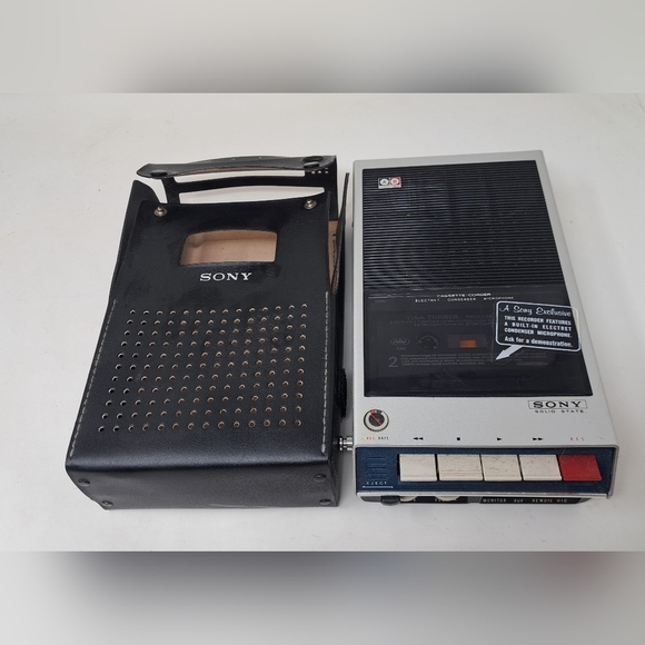 Sony Other - Sony Tape Recorder TC-110 Tapecorder  Solid State with Case Vintage HQ 70s 80s